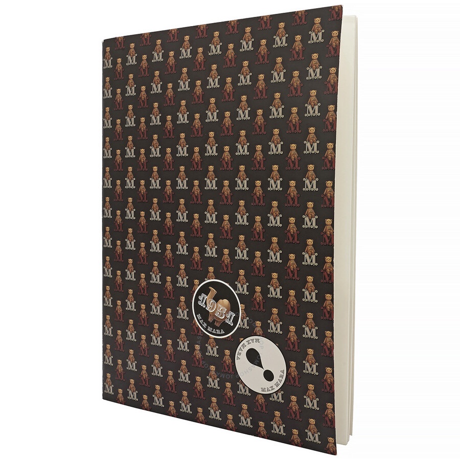 Max Mara Black Ladies Teddy Bear Print Notebook - 1