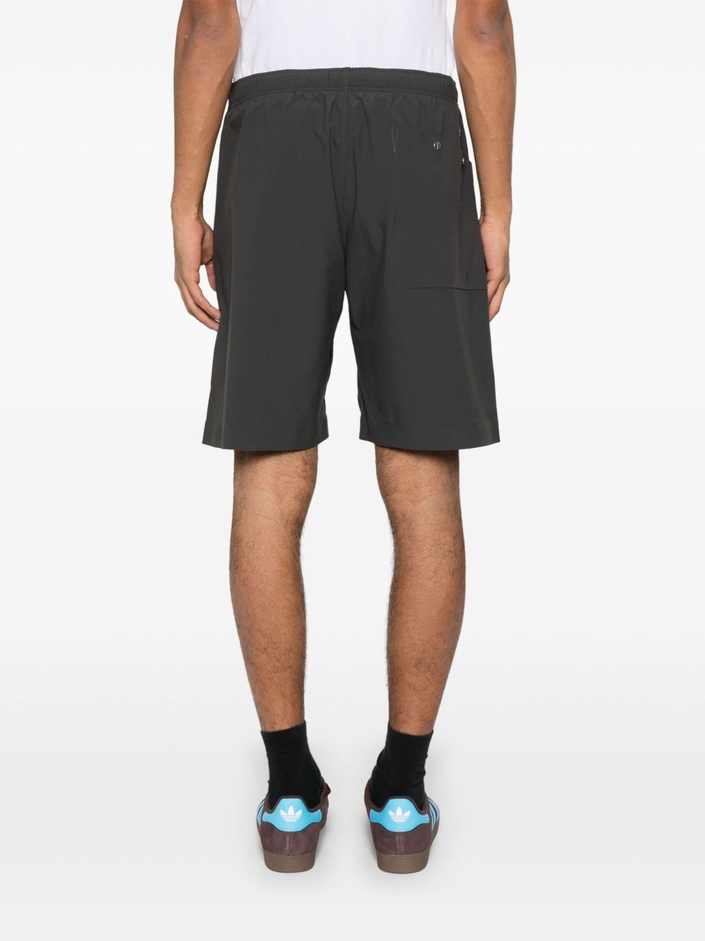 logo-embroidered shorts - 4