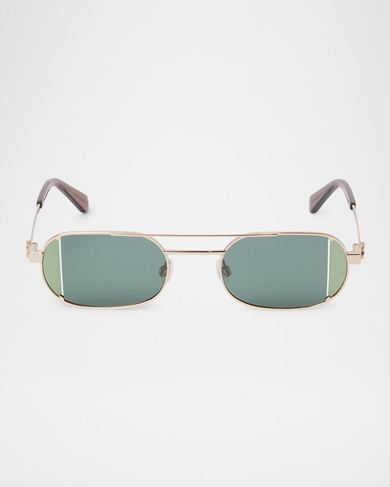 Lynn Oval Metal Sunglasses 1