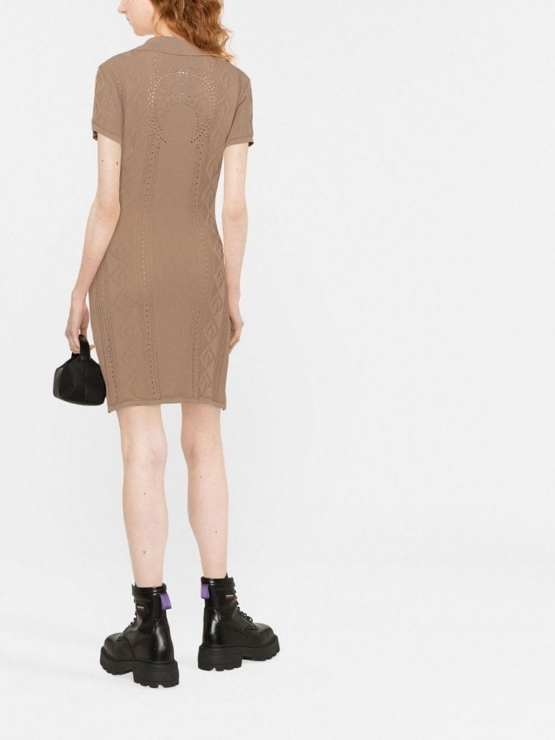 pointelle-knit tennis dress - 3