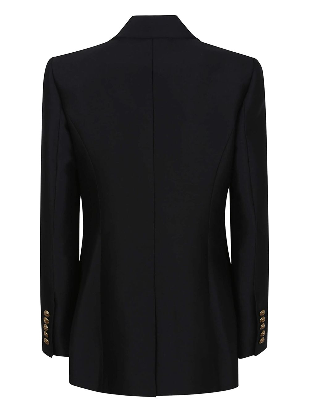single-button notched  blazer - 2
