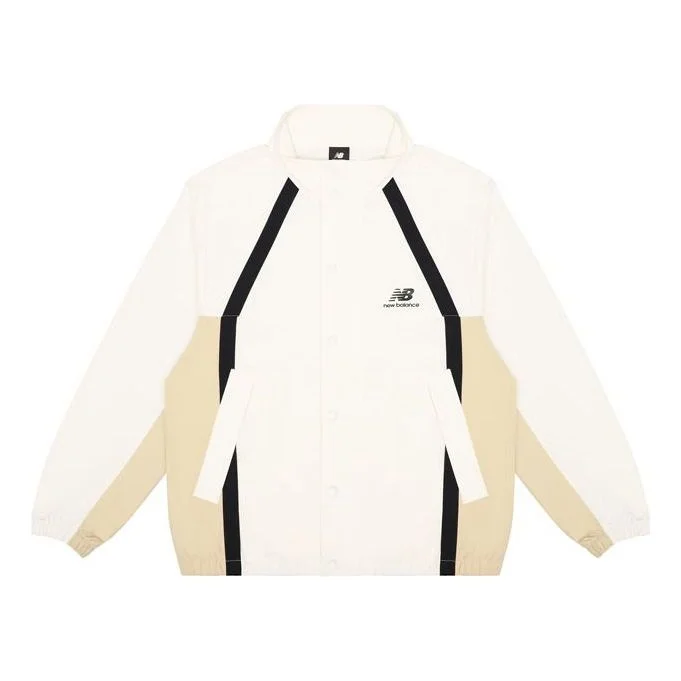 New Balance Men's New Balance Casual Sports Breathable Woven Jacket White AMJ13358-IV - 1