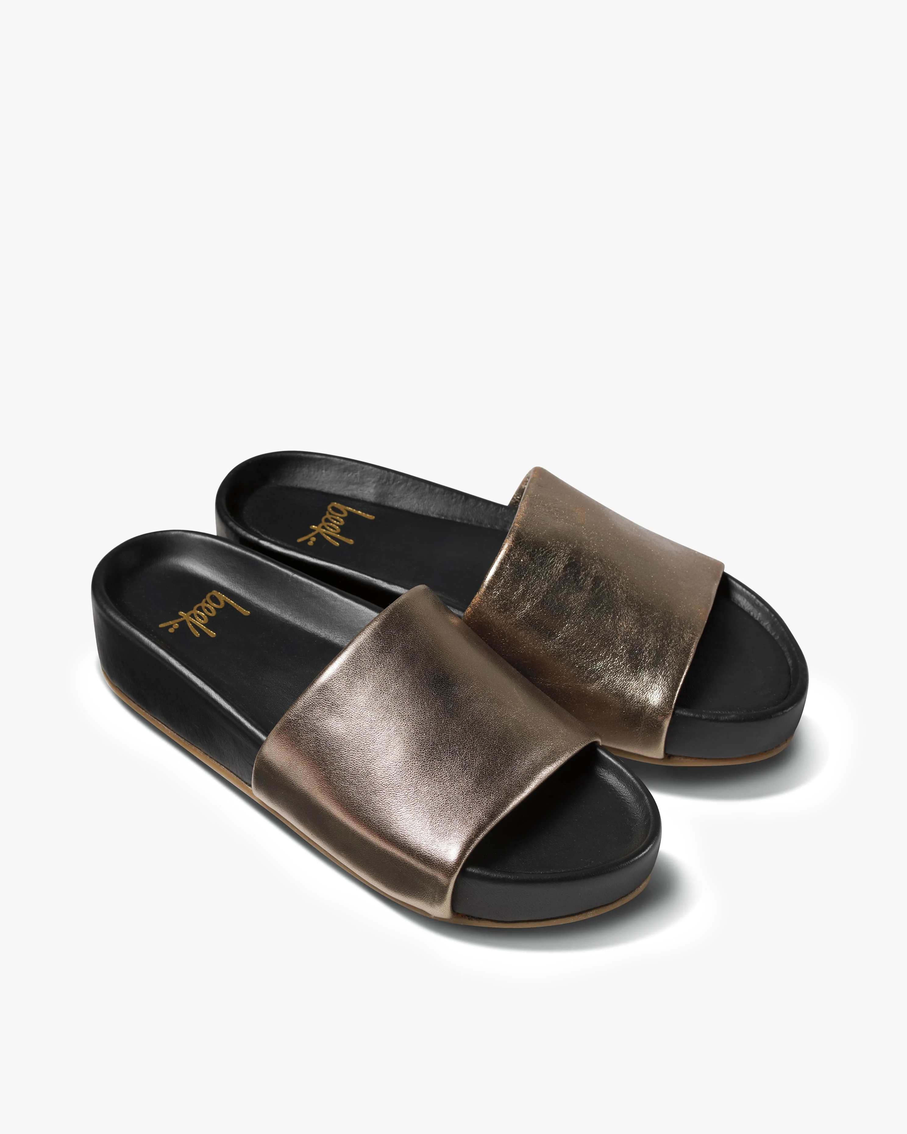 Pelican Leather Platform Sandal - 1