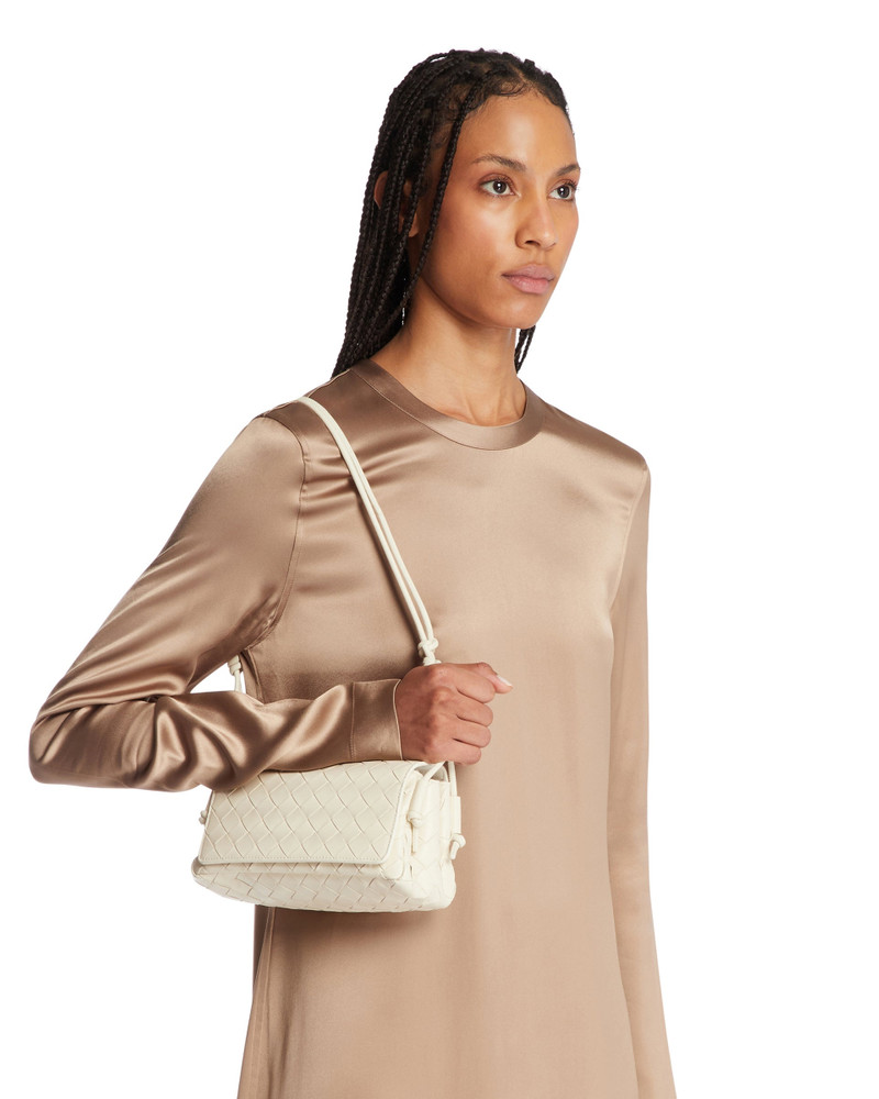 White Leather Notturno Clutch 4