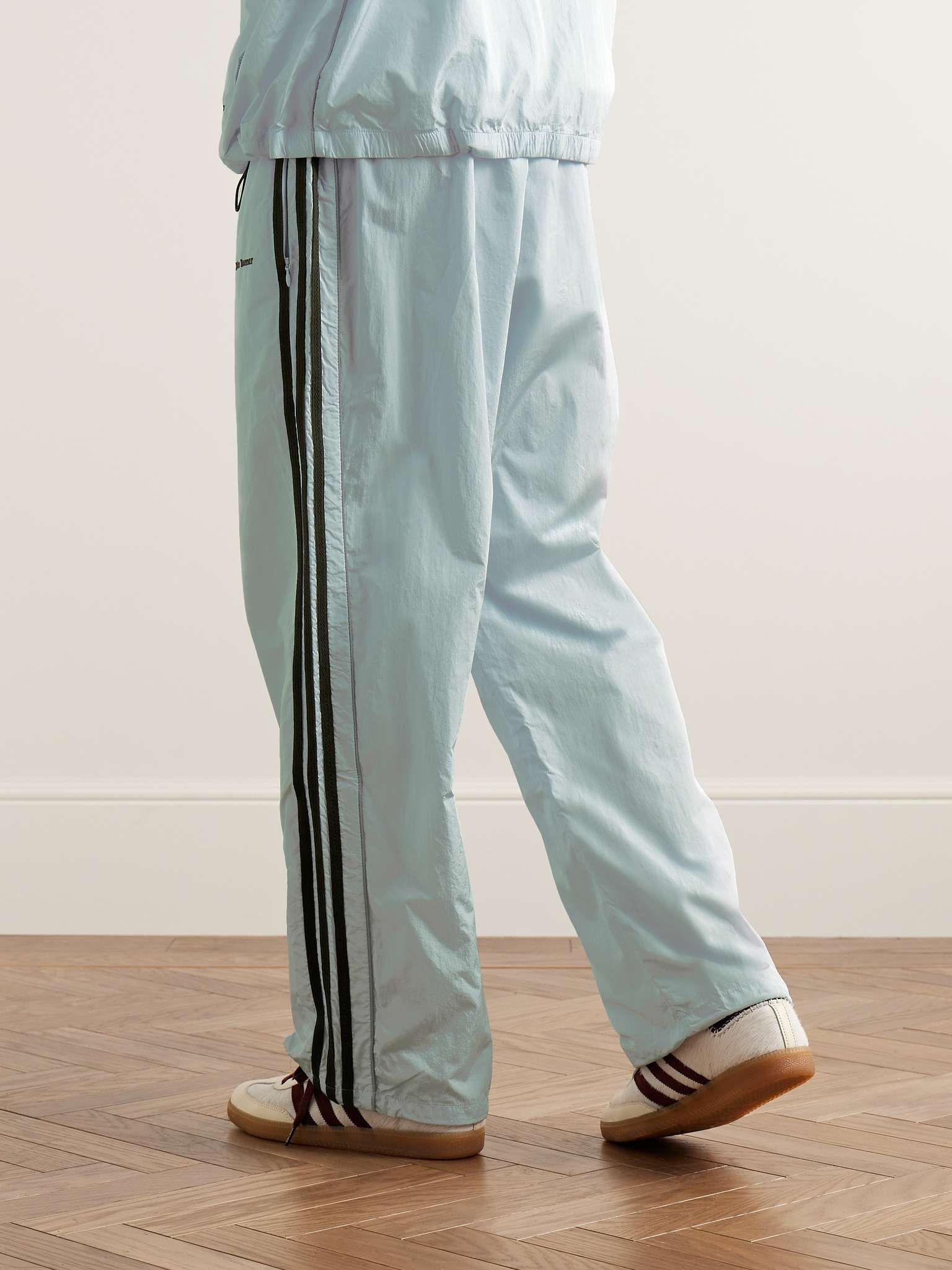 + Wales Bonner Striped Crochet-Trimmed Recycled-Shell Track Pants - 3