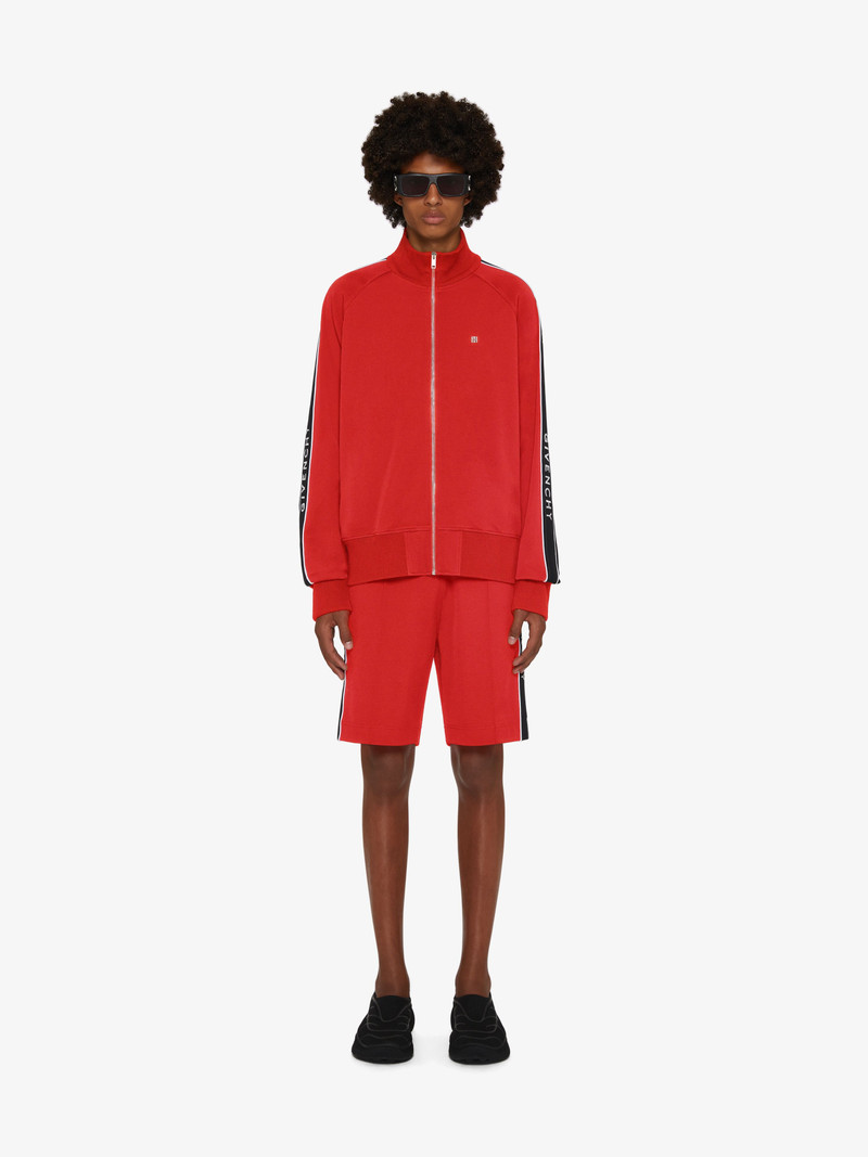 Givenchy OVERSIZED JOGGER JACKET IN JERSEY WITH GIVENCHY BANDS outlook