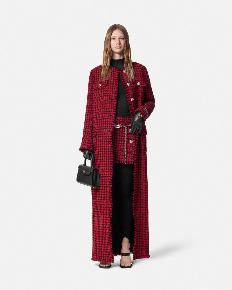 VERSACE Merino Wool Fitted Ribbed Knit Top outlook