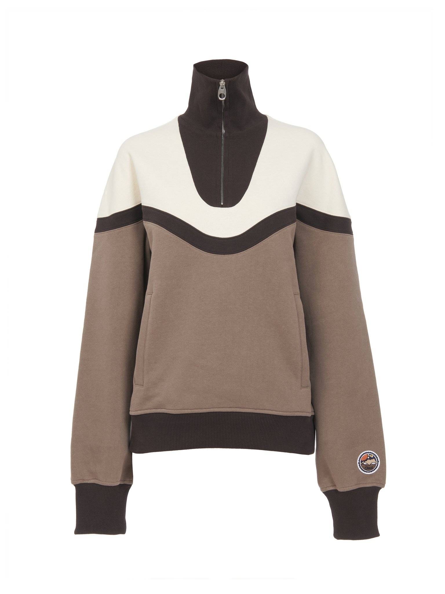 ZIP-COLLAR SWEATER - 1