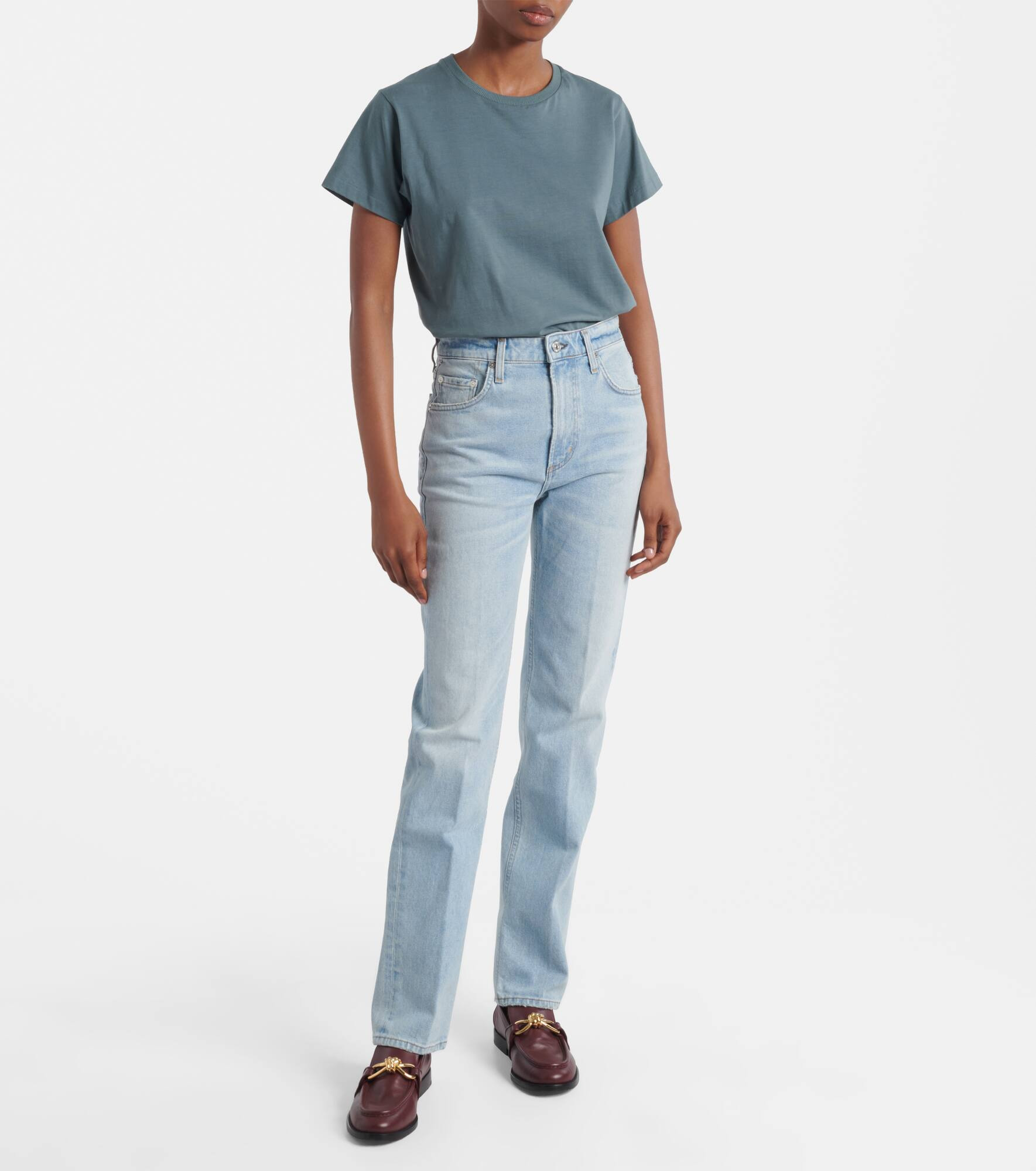 Zurie high-rise straight jeans - 7