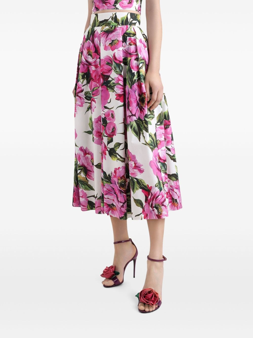 printed midi skirt - 4