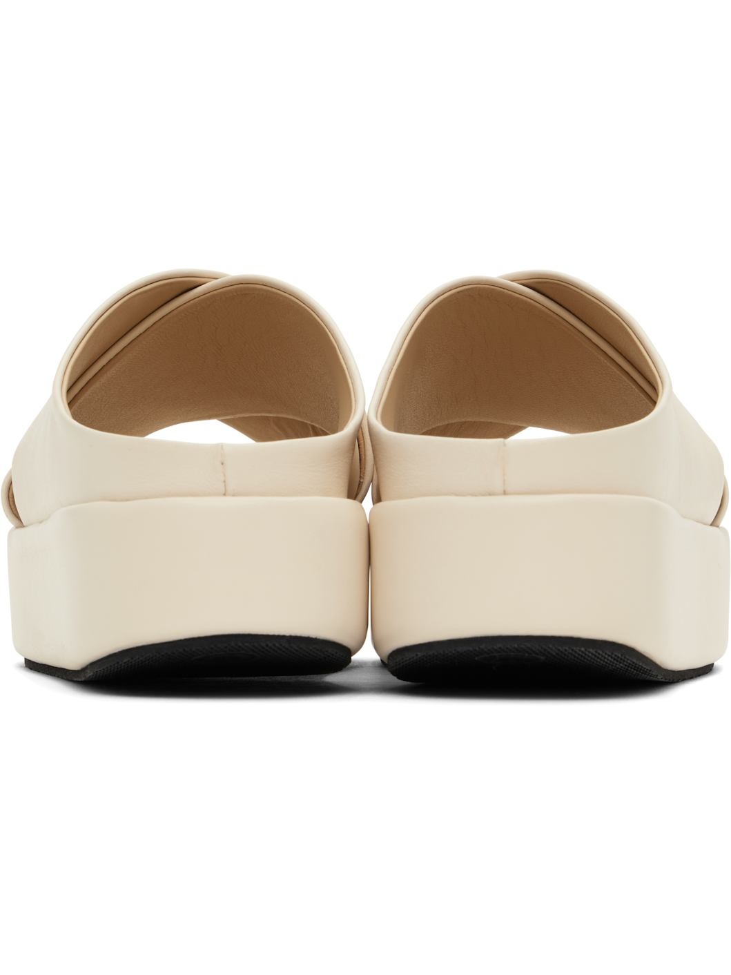 Off-White Cross Platform Sandals - 2