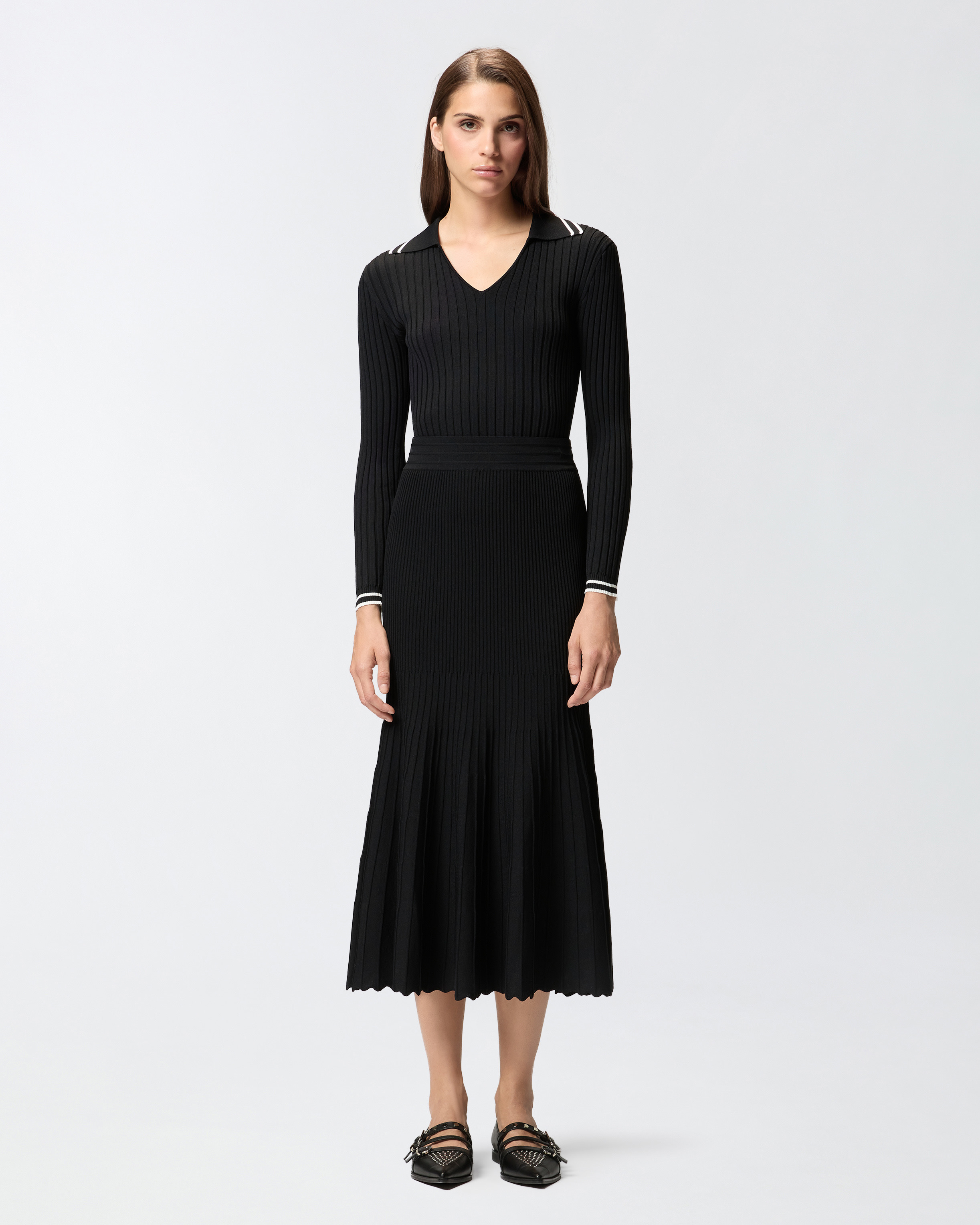 PLEATED MIDI SKIRT - 2