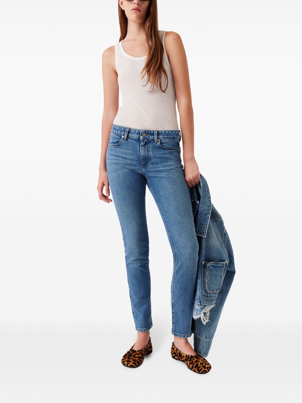 logo-patch skinny jeans - 2