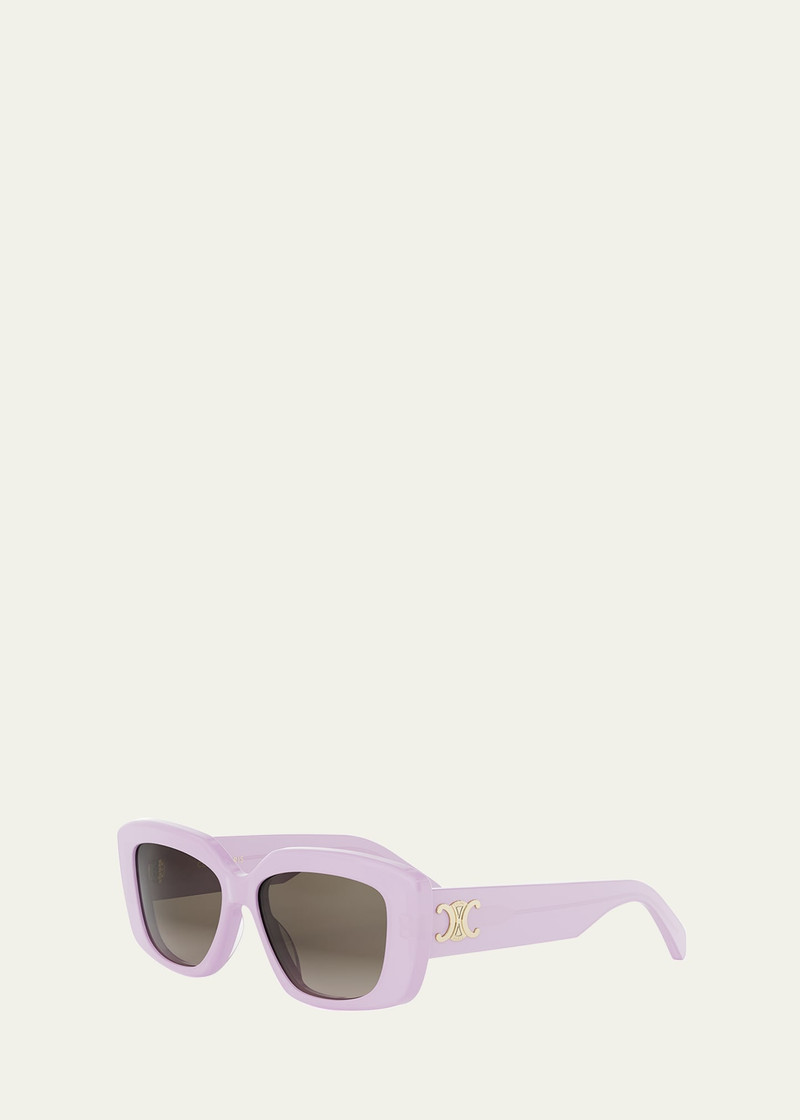 CELINE Triomphe Acetate Square Sunglasses outlook