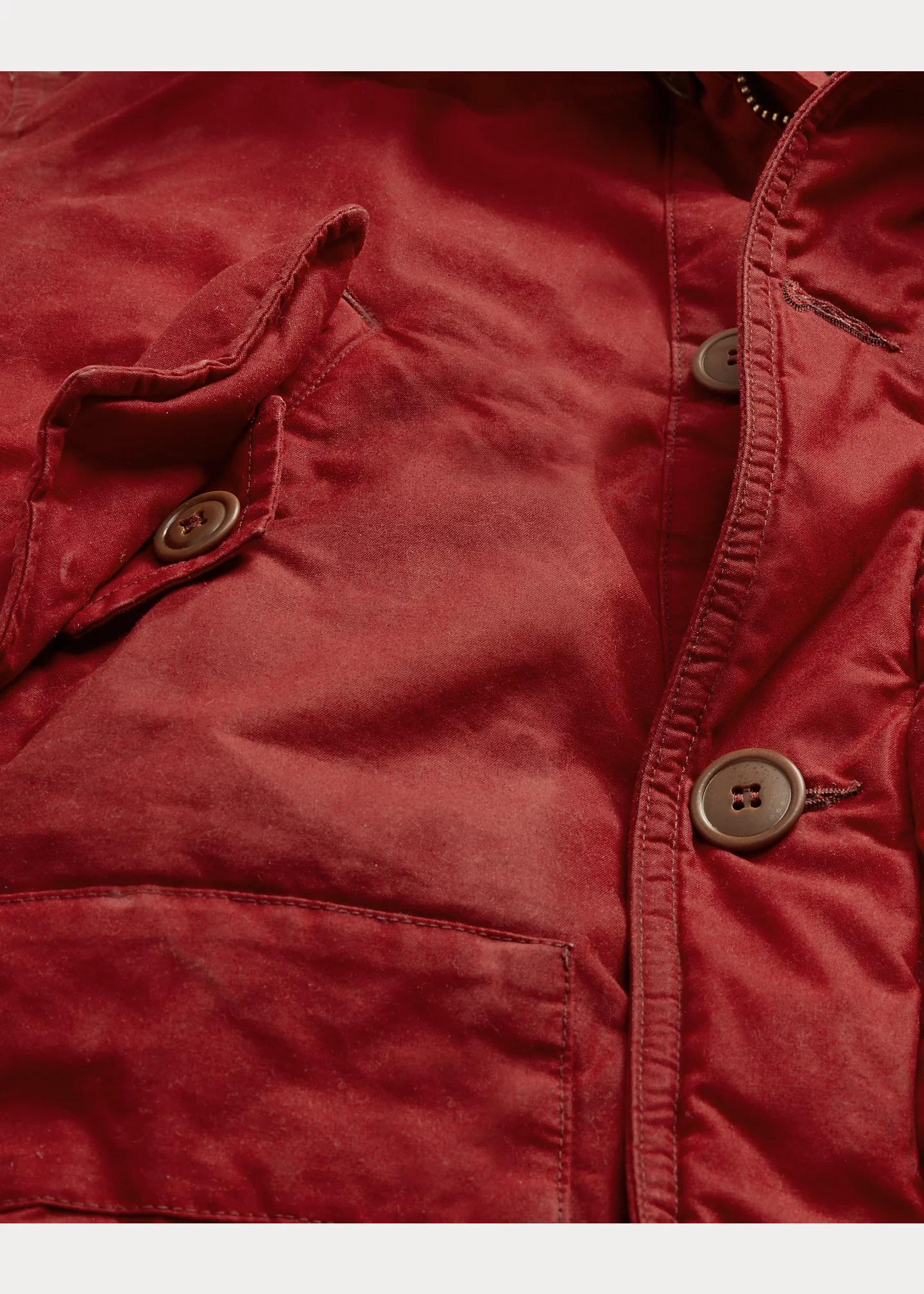 Faux-Fur-Trim Oilcloth Parka - 5