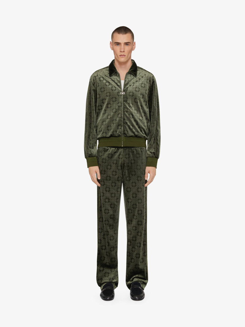 Givenchy TRACKSUIT JACKET IN MONOGRAM 72 VELVET outlook