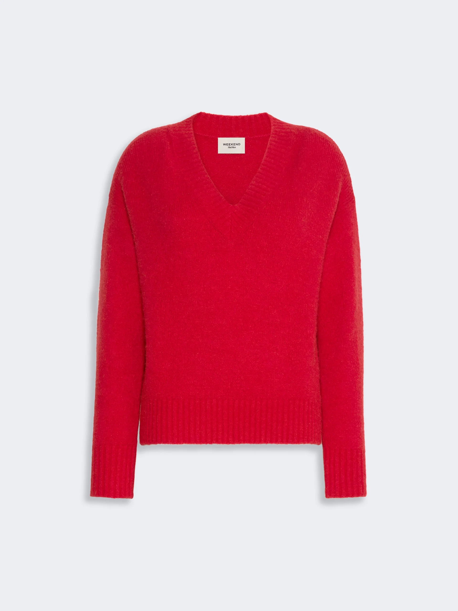 VISITA Alpaca and cotton yarn sweater - RED - 1