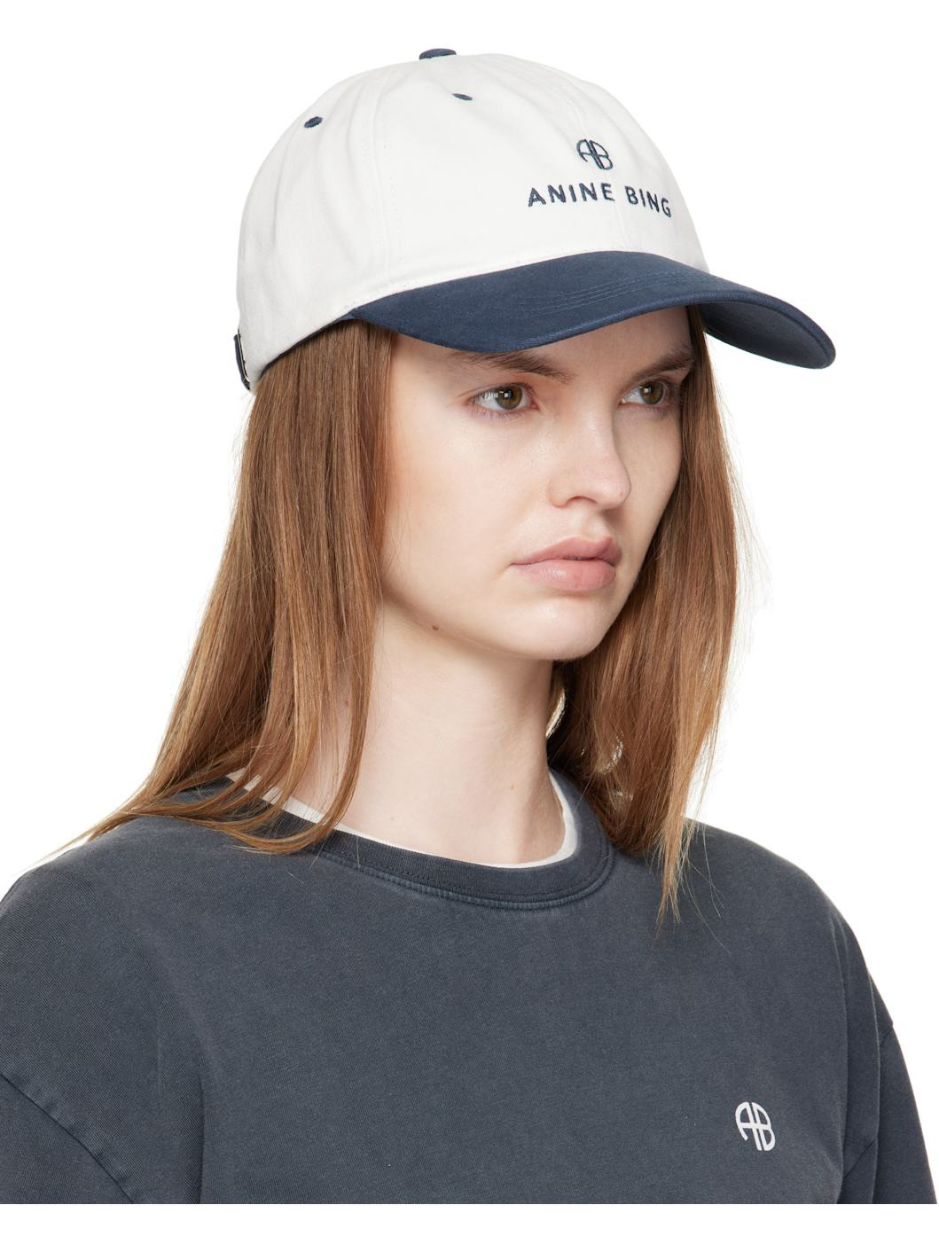 Off-White & Navy Jeremy Cap - 2