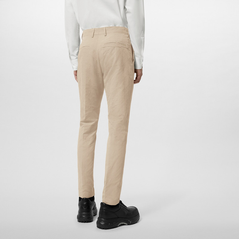 Monogram Cotton Cigarette Pants 4