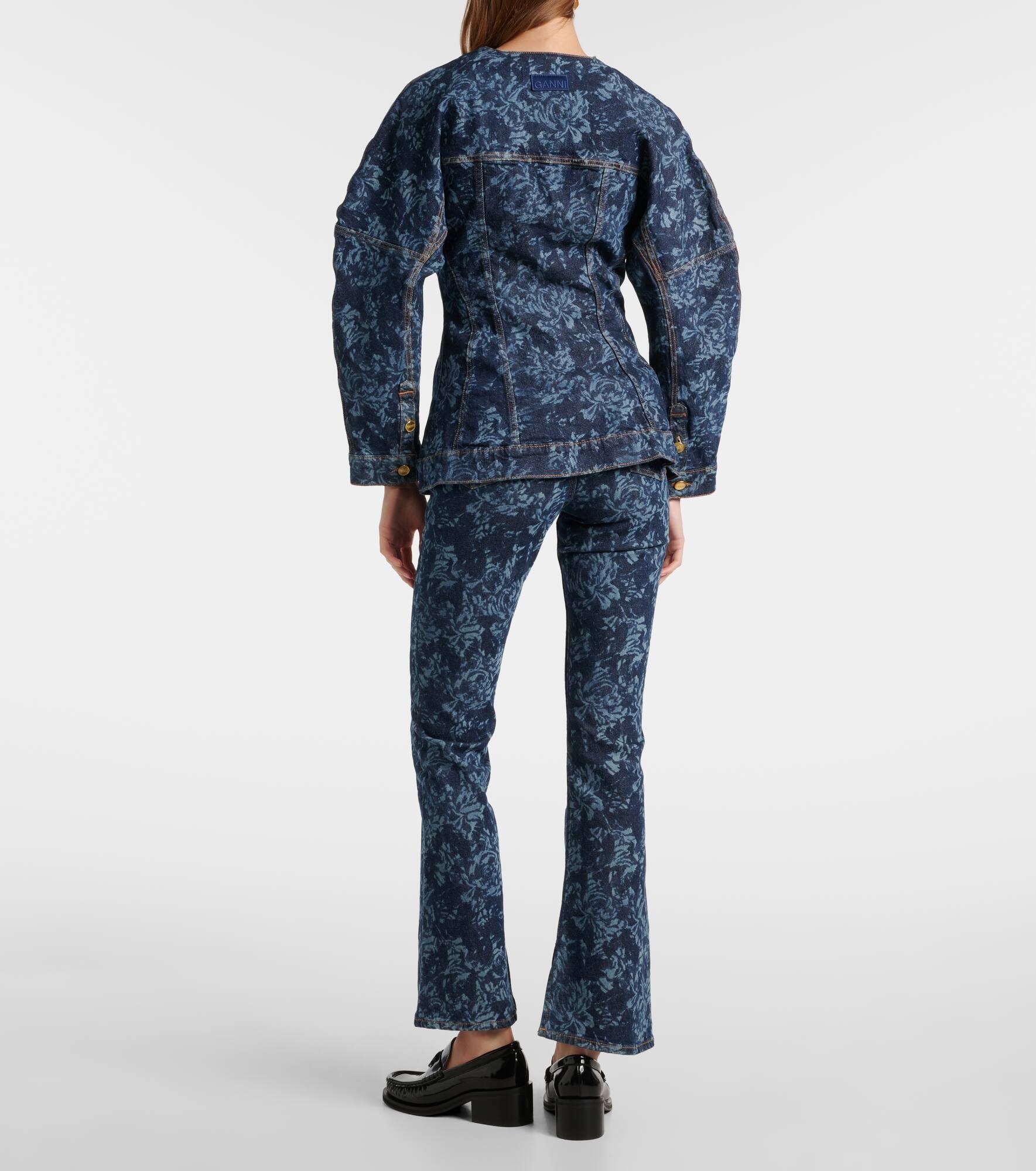 Printed denim jacket - 3
