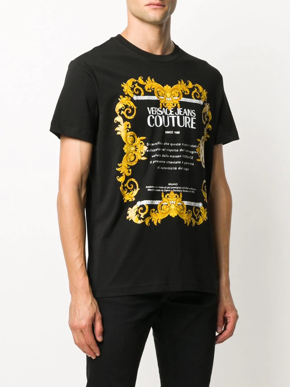 baroque print logo T-shirt - 3