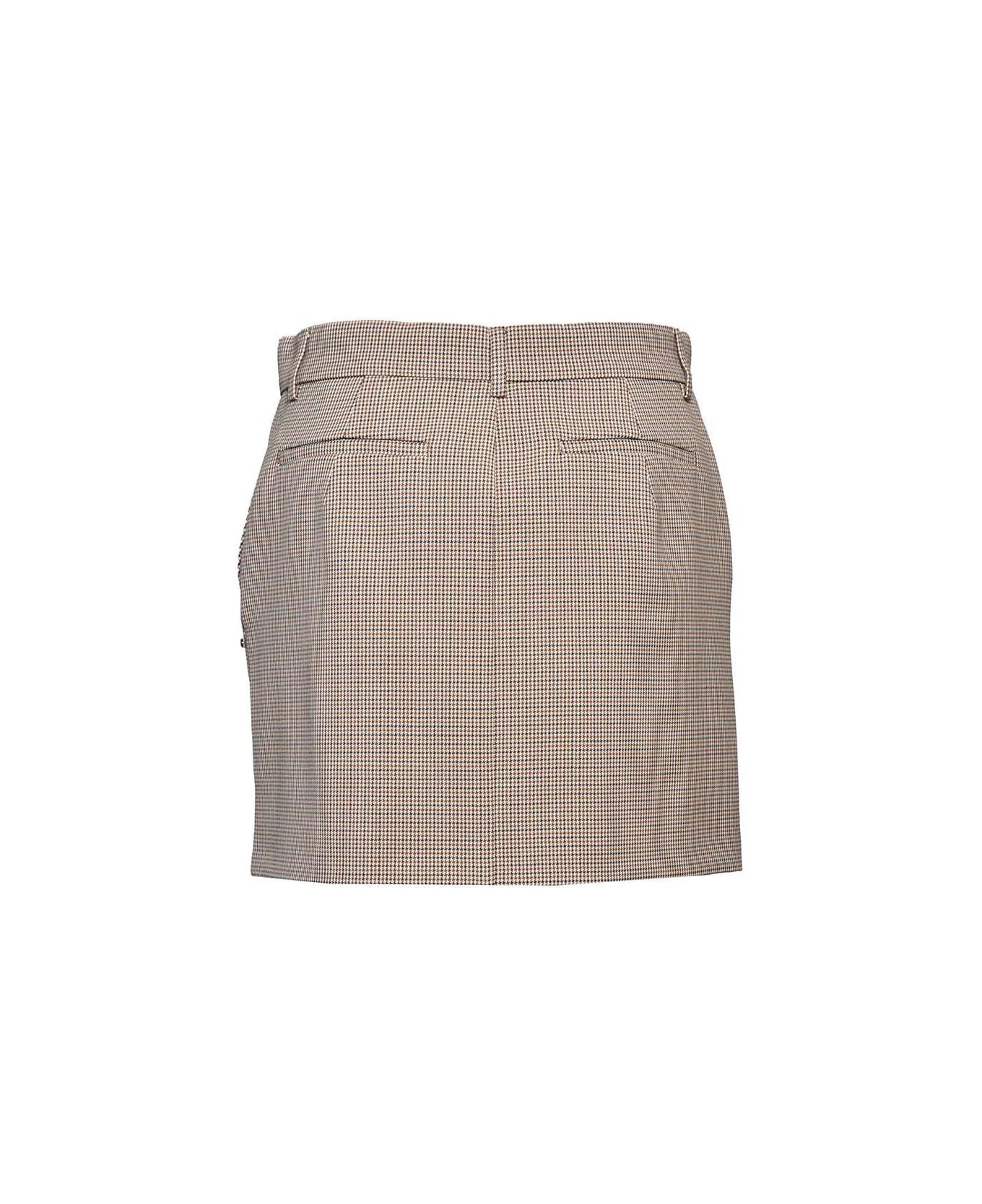 Checked Mini Skirt - 2