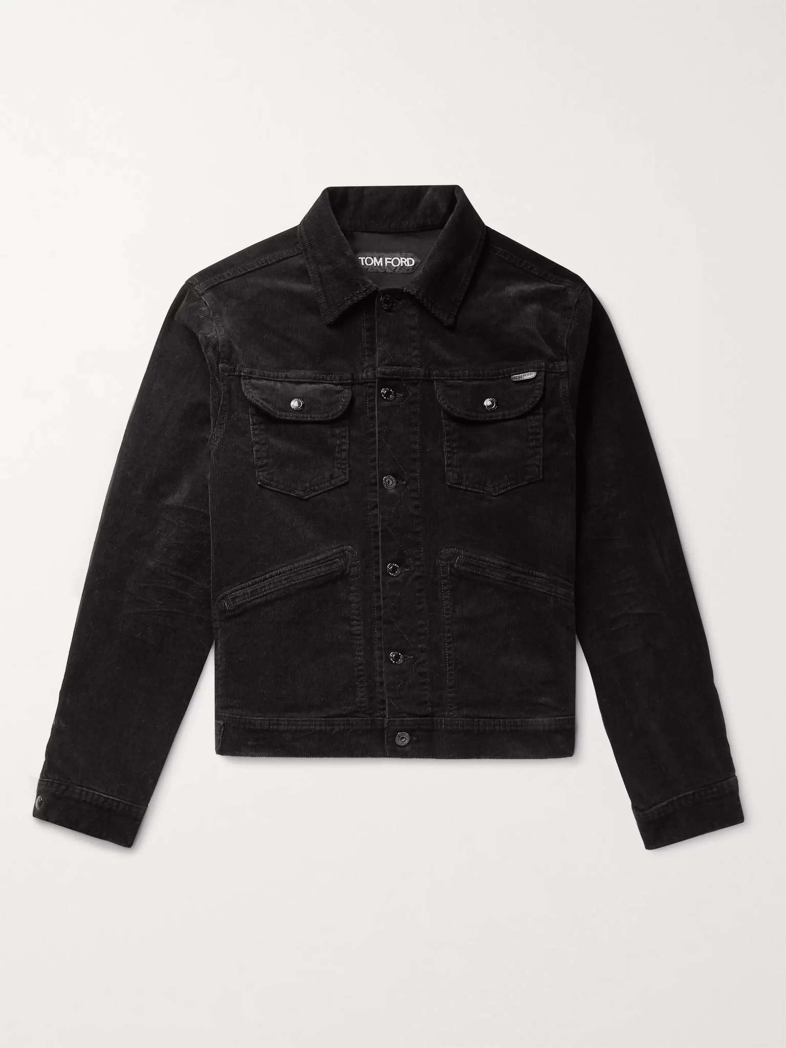 Cotton-Blend Corduroy Trucker Jacket - 1