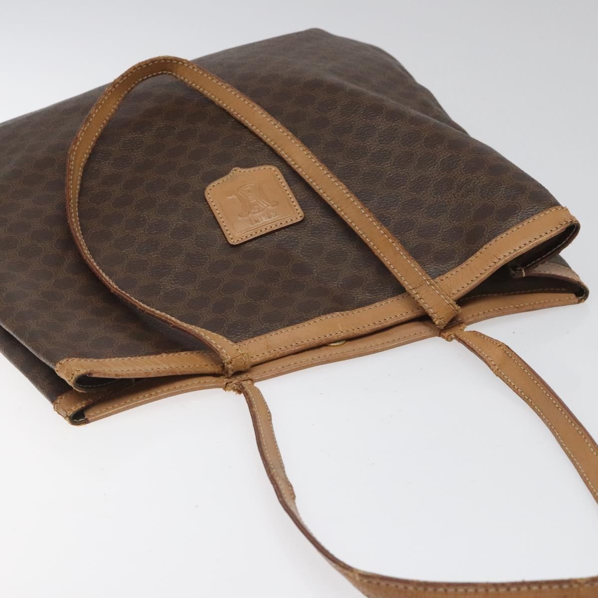 CELINE Macadam Canvas Tote Bag Pvc Brown - 6
