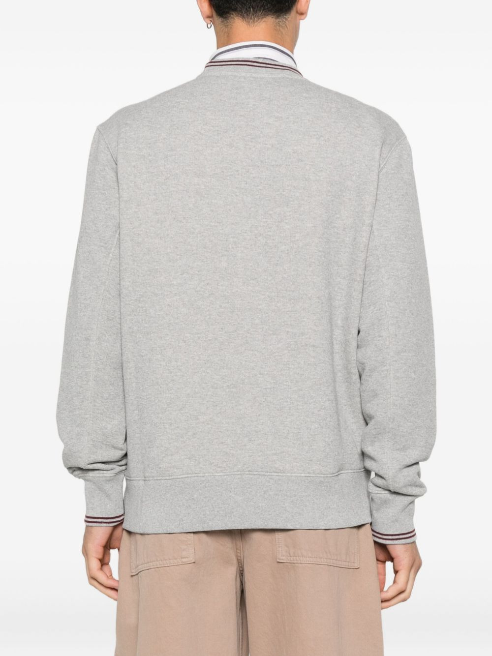 logo-embroidered crew-neck sweatshirt - 4