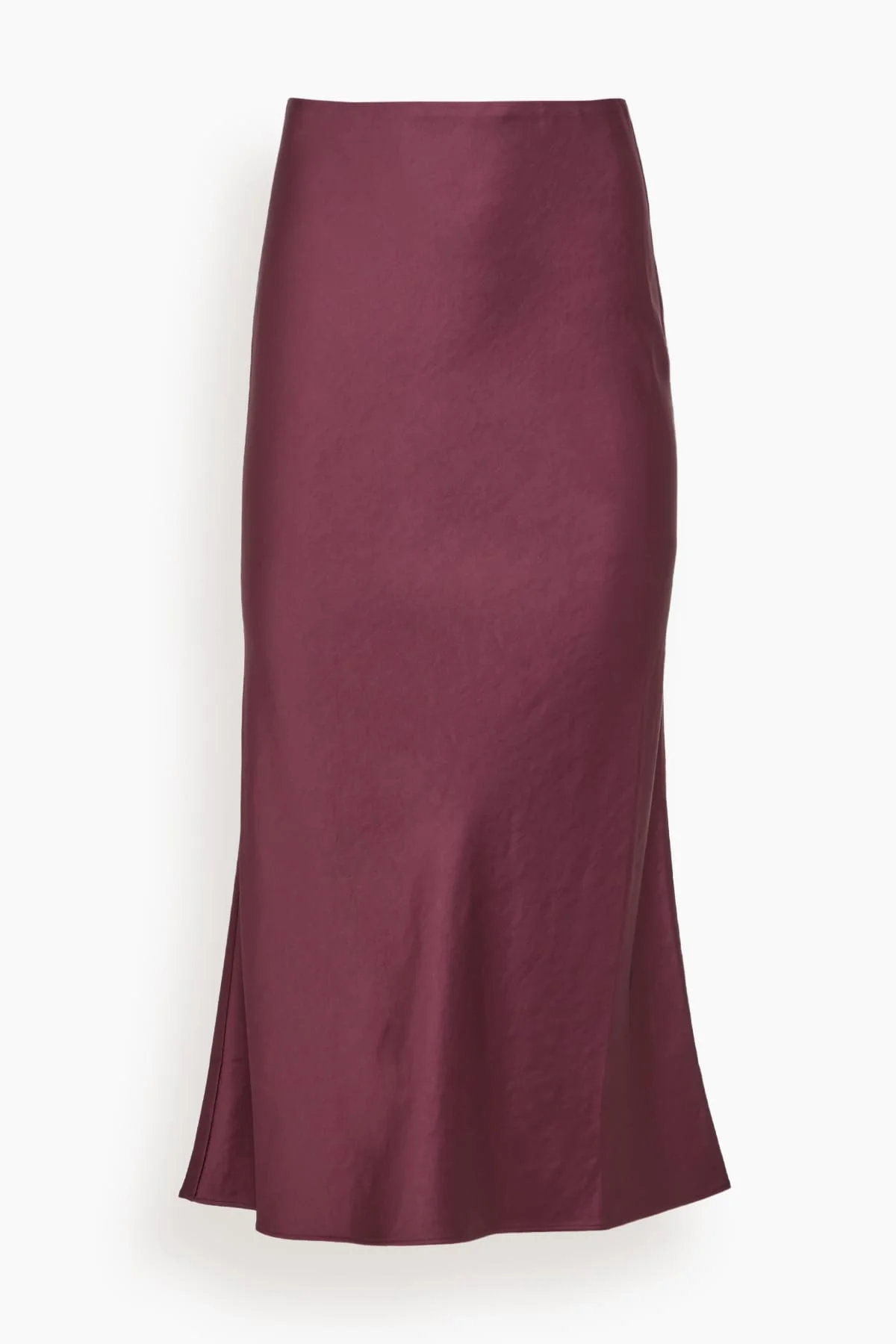 Talia Charmeuse Maxi Skirt in Grape - 1