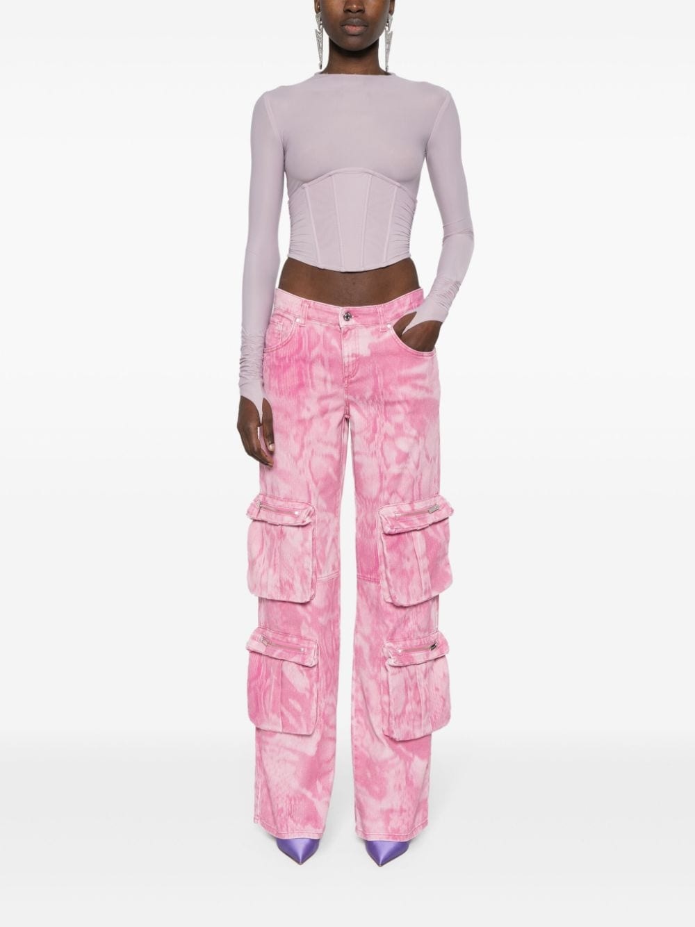 ChinÃ© camouflage-print cargo jeans - 2
