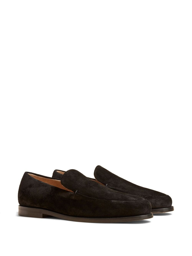 KHAITE Alessio suede loafers outlook