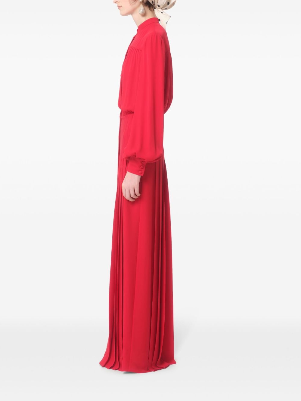 silk georgette gown - 4