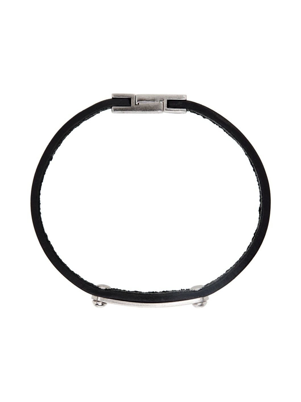 Black Thin ID Bracelet - 2
