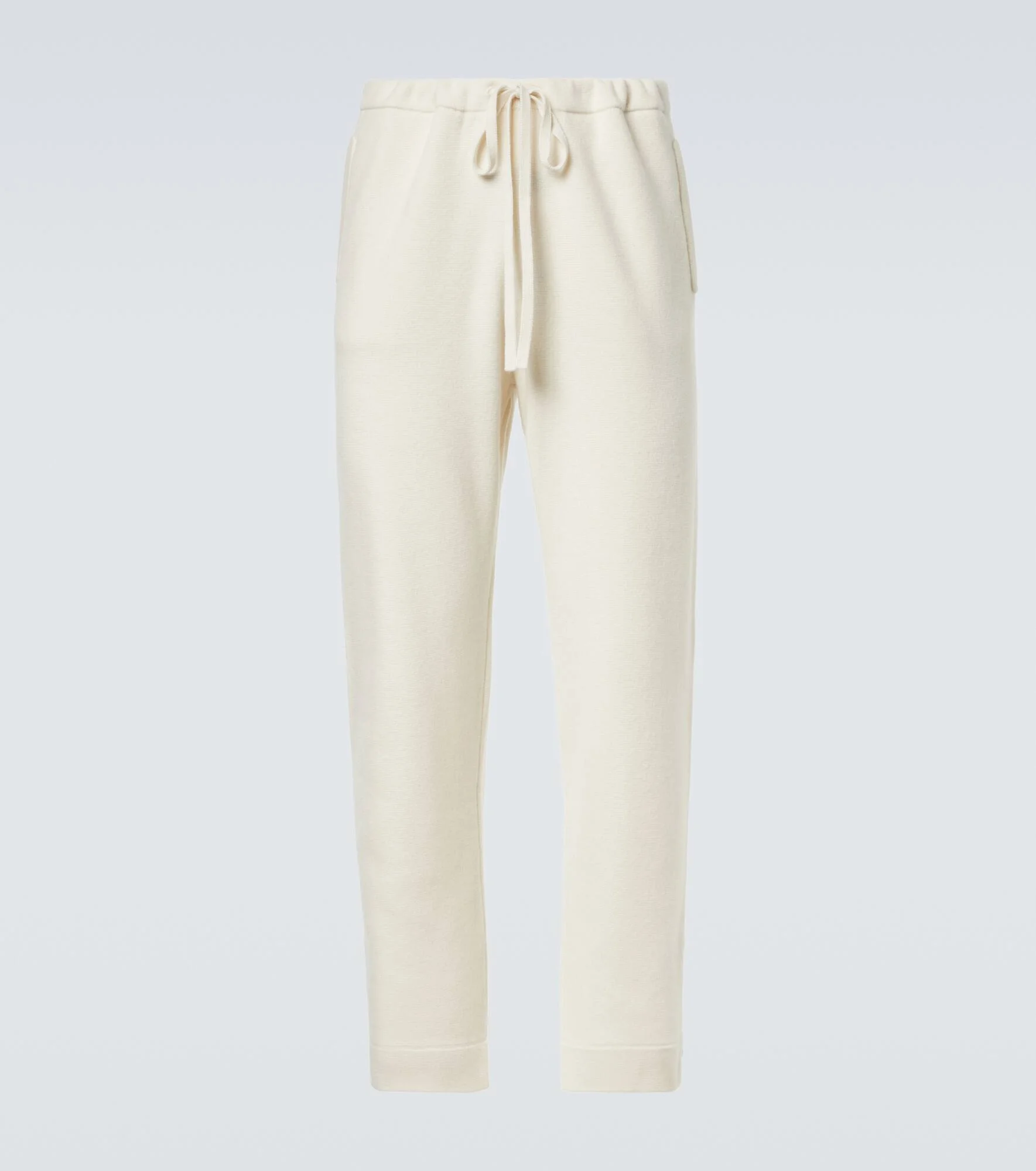 Cashmere straight pants with amethyst - 1