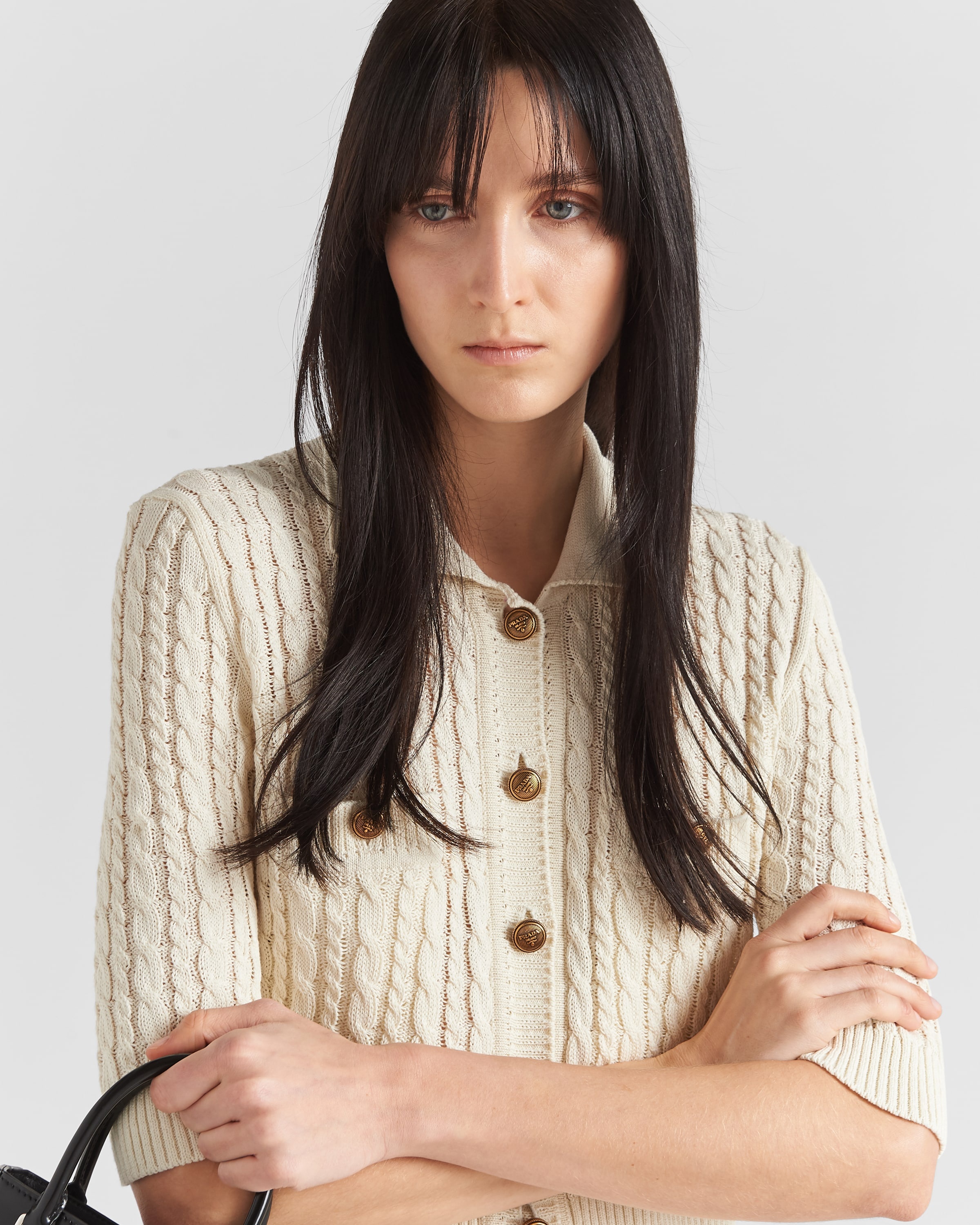 Cable-knit cotton sweater - 3