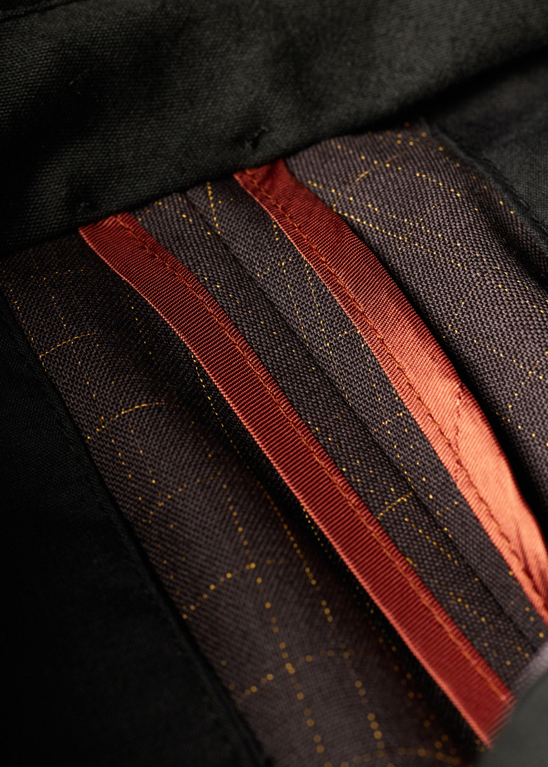 Relaxed-Fit Aubergine Wool Check Trousers 4