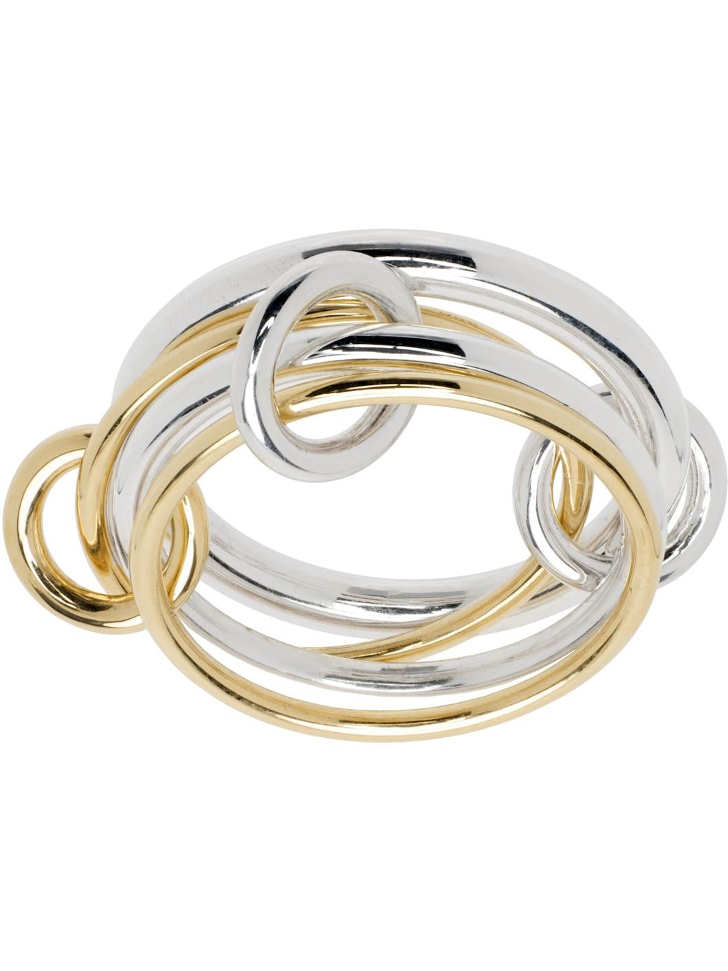Silver & Gold Pisces SG Ring - 2