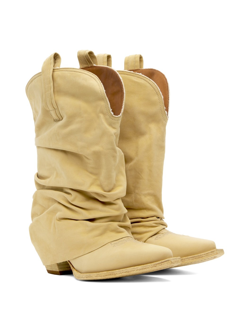 SSENSE Exclusive Beige Low Rider Cowboy Boots - 4