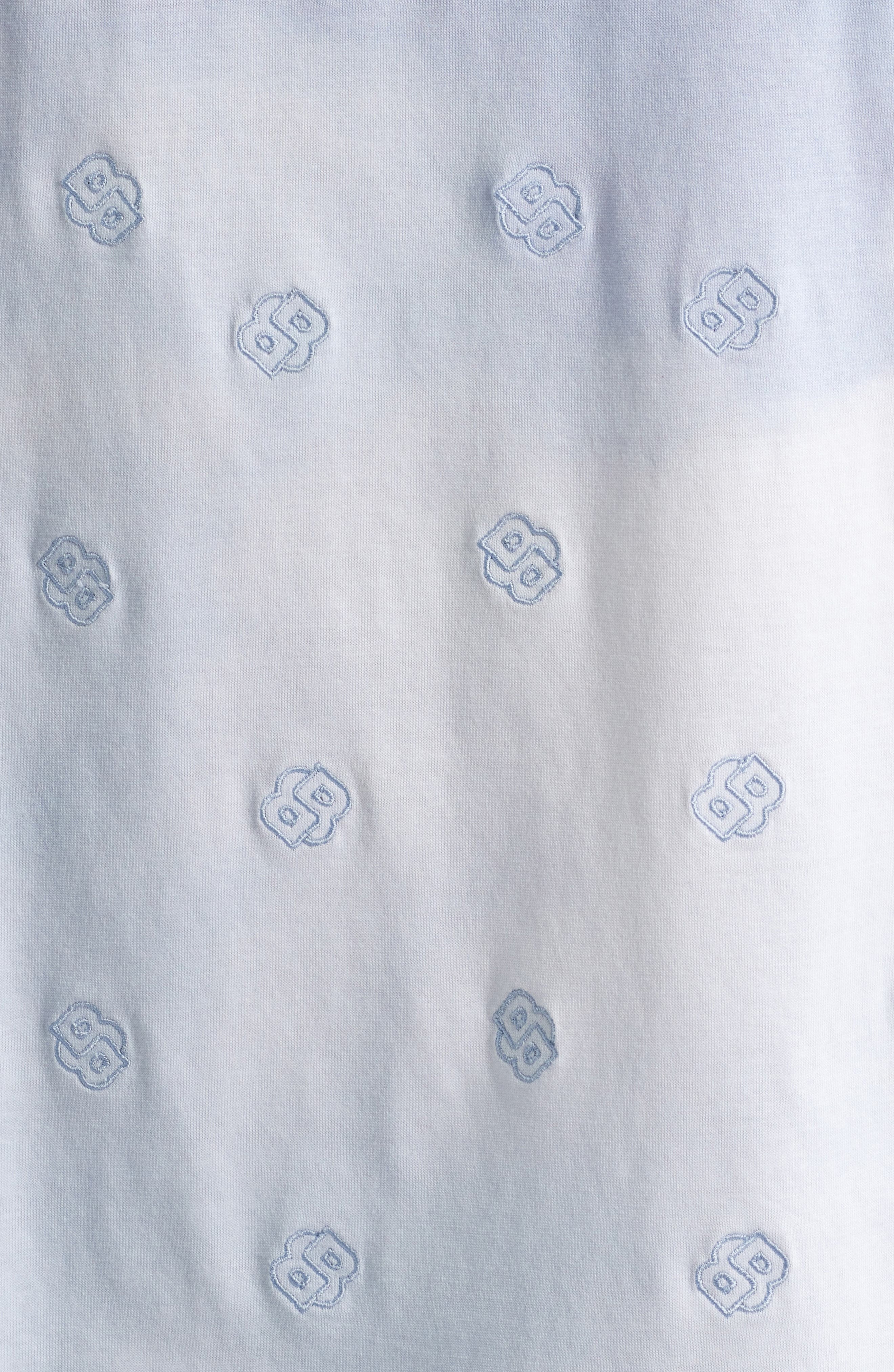 BOSS Tames Logo Embroidered T-Shirt in Light Blue at Nordstrom - 6