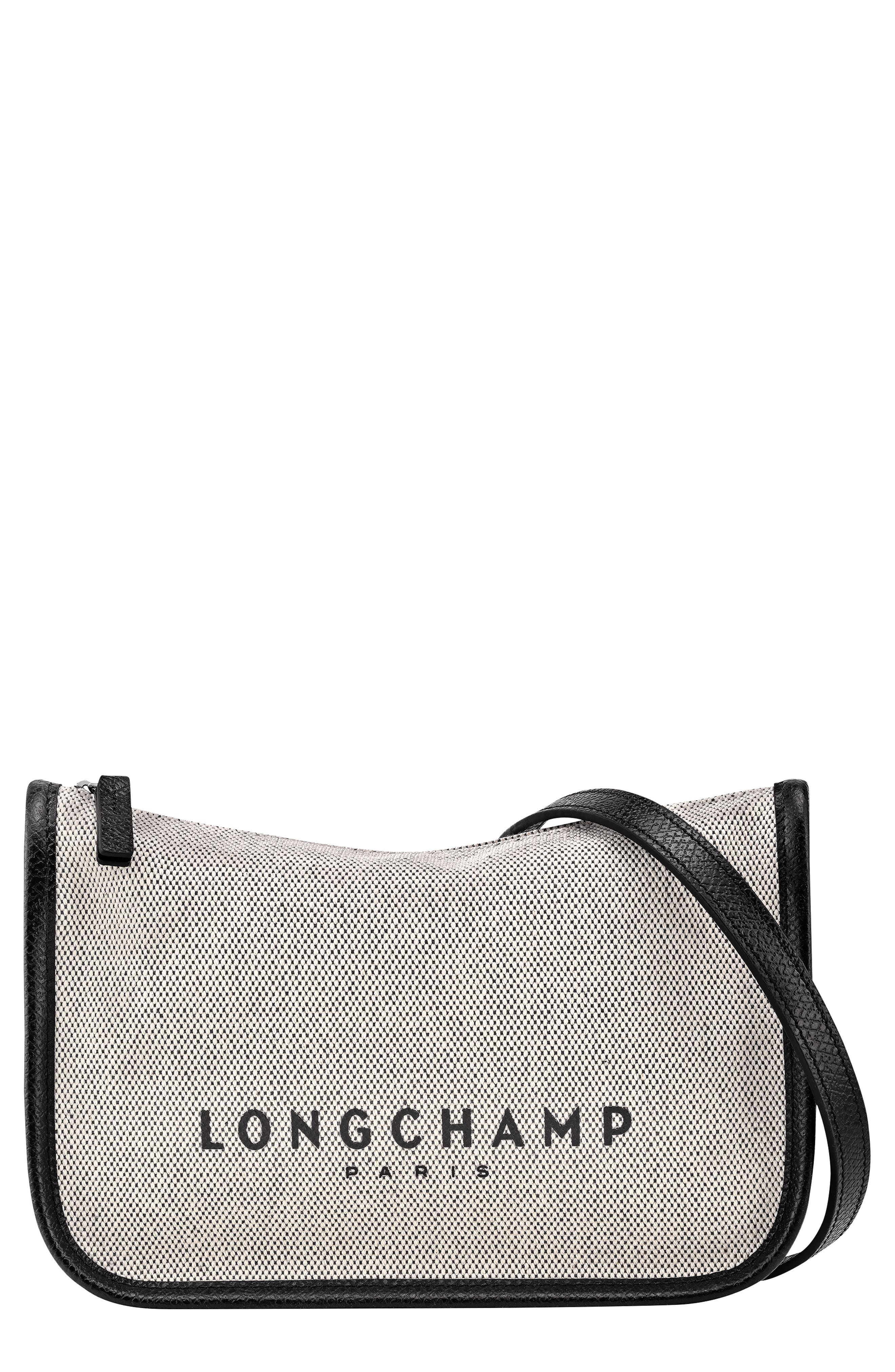 Longchamp Essential Toile East/West Crossbody Bag in Ecru at Nordstrom - 1