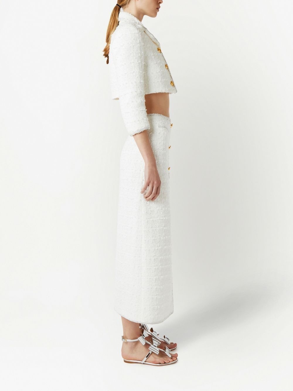 cropped tweed jacket - 3