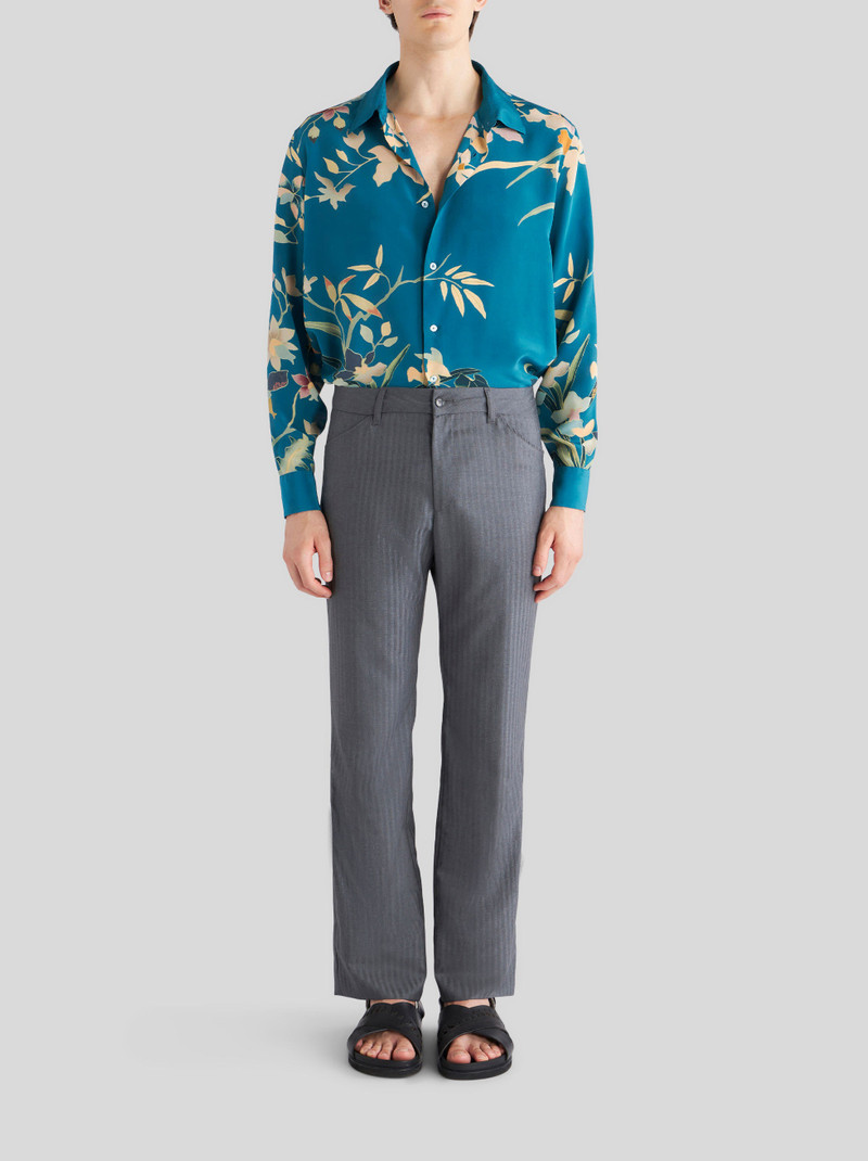 Etro STRIPED WOOL TROUSERS outlook
