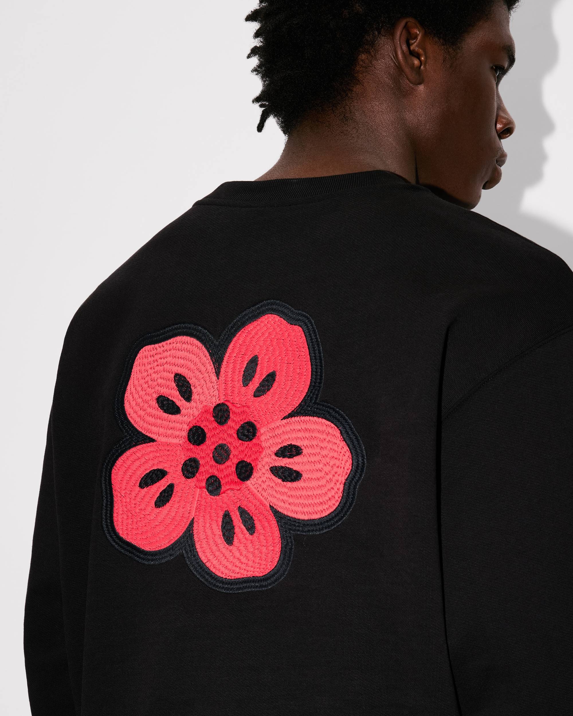 'Boke Flower' embroidered sweatshirt in cotton - 7