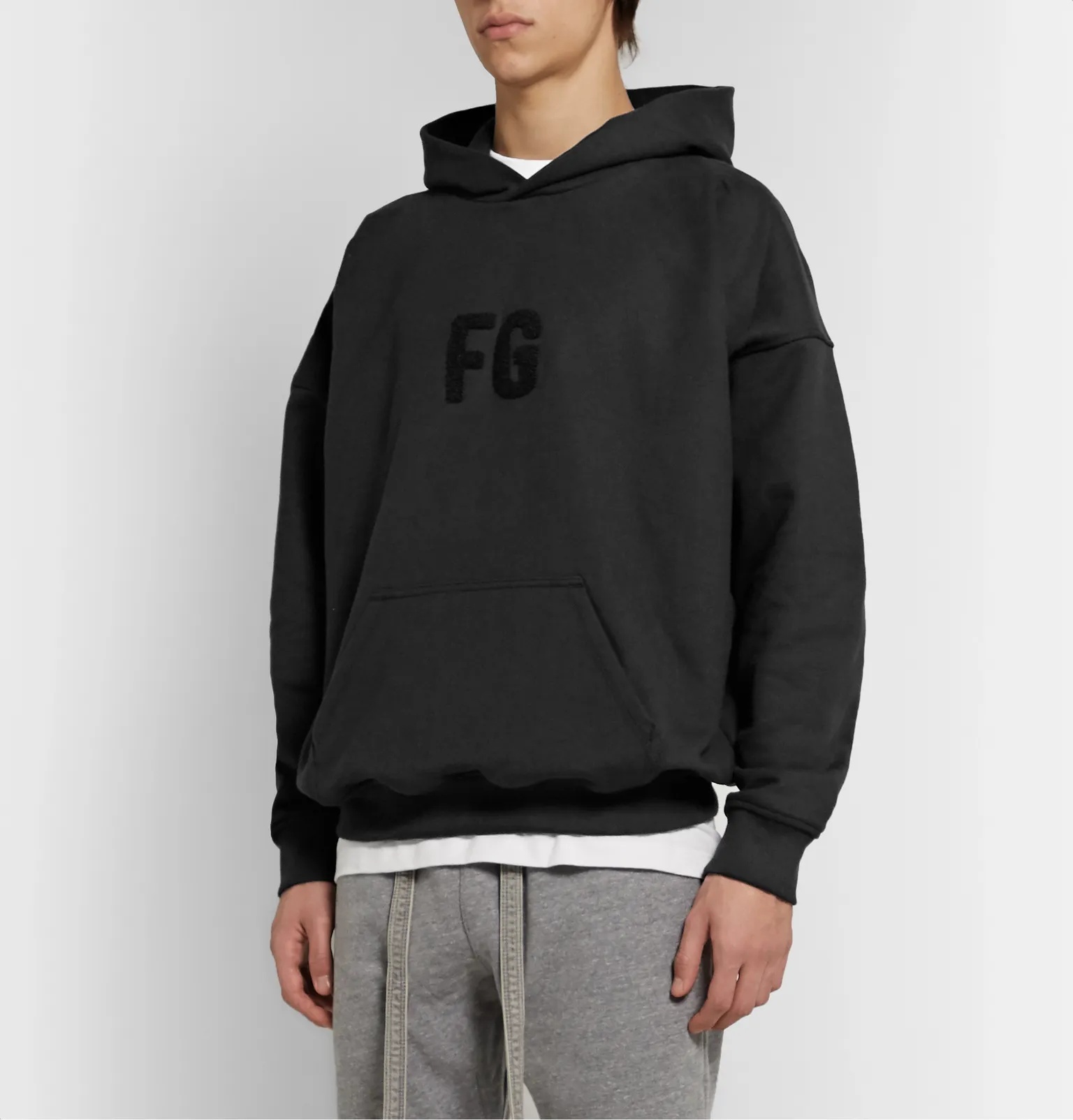 Oversized Logo-Appliquéd Loopback Cotton-Jersey Hoodie - 4