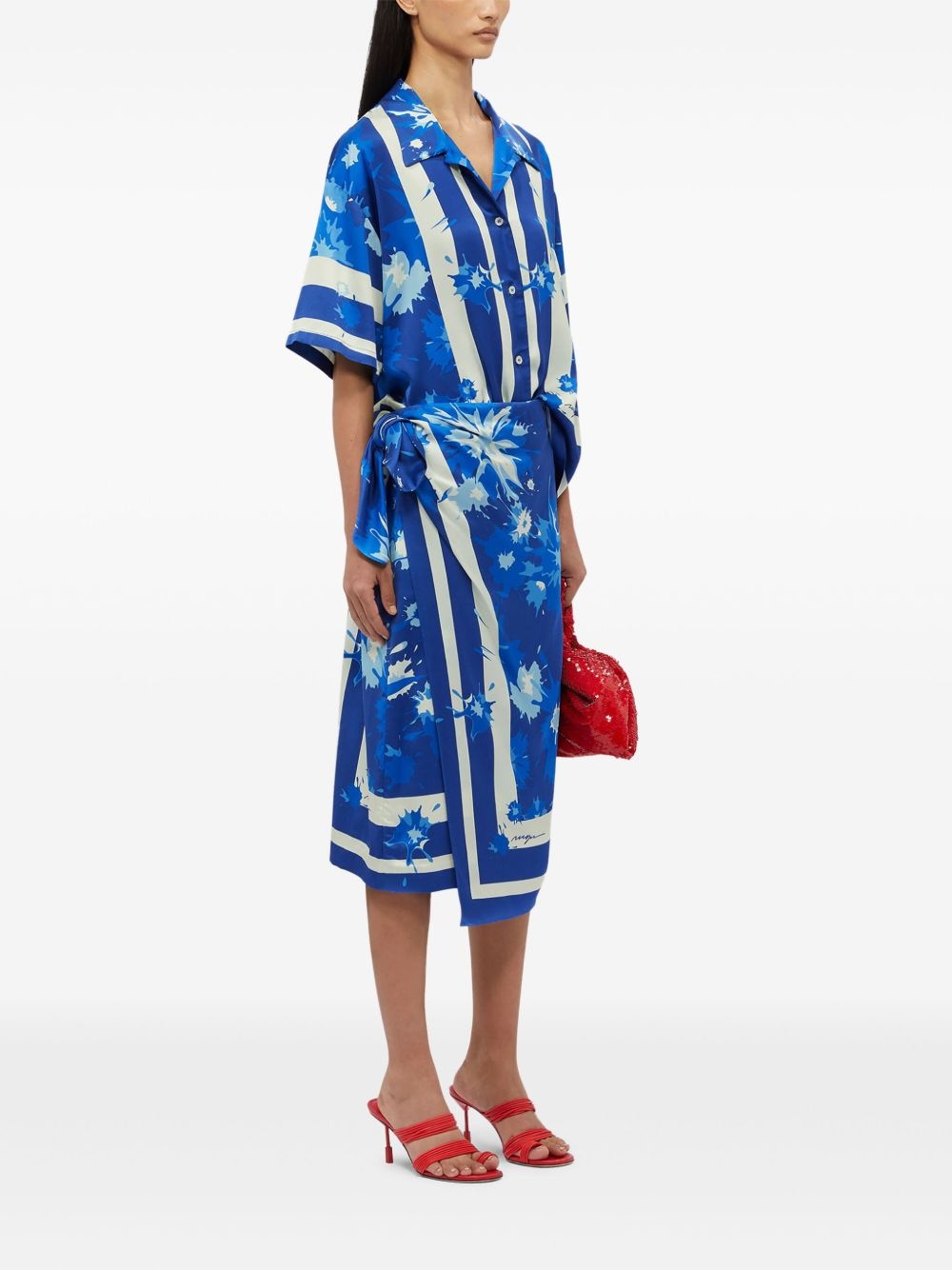 printed midi skirt - 3