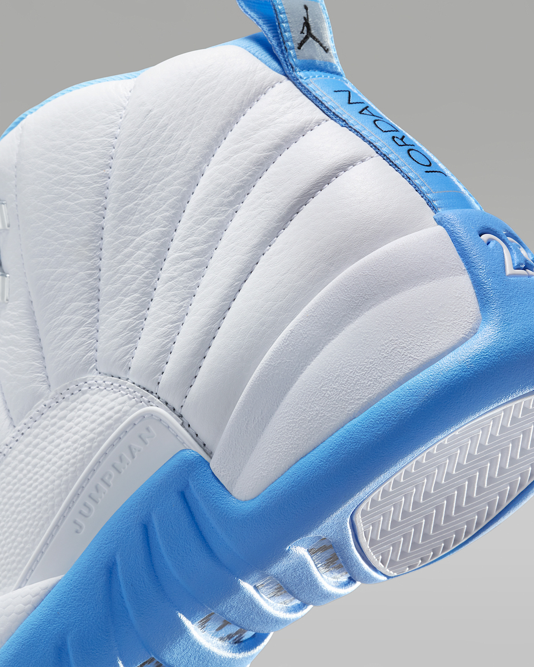 Air Jordan 12 Retro "White and University Blue" Men's Shoes - 8