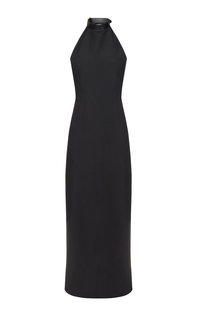 Silke Halterneck Apron Dress black 1
