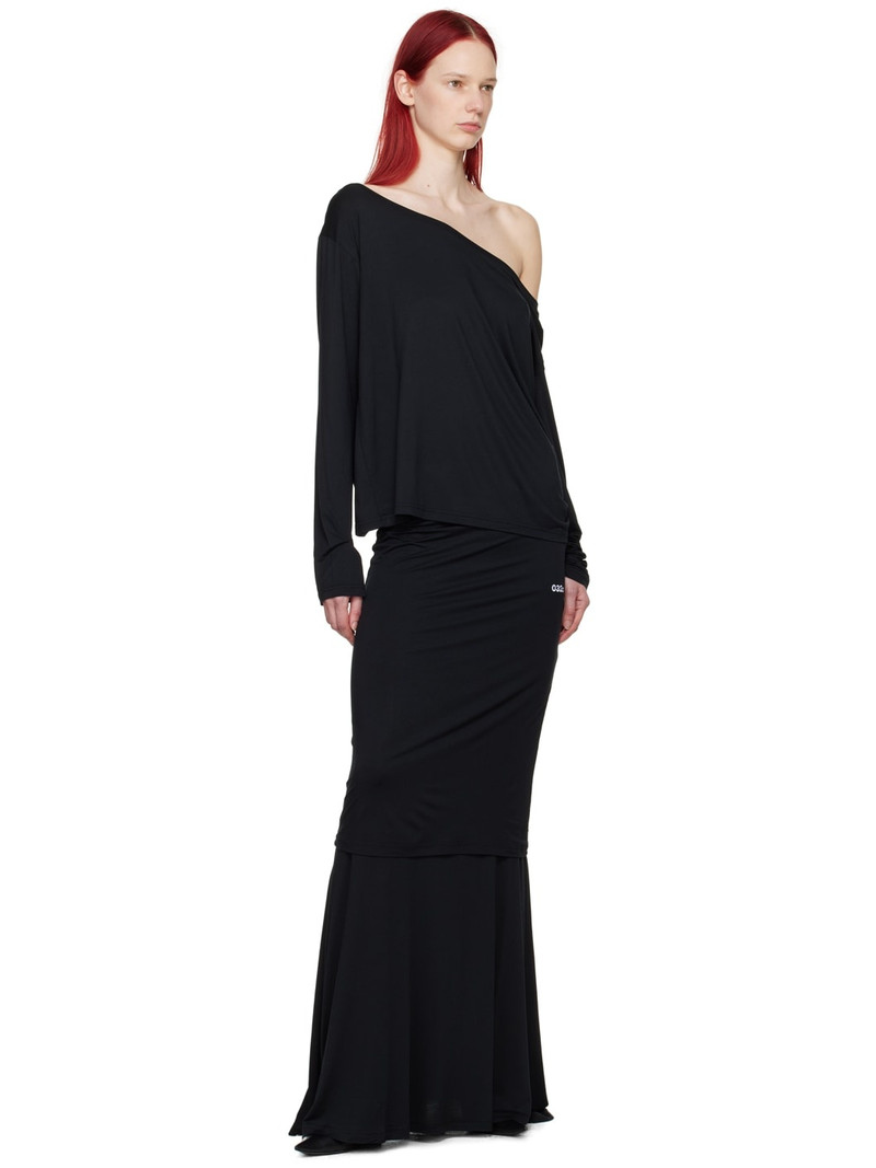 032c Black Daydream Maxi Skirt outlook
