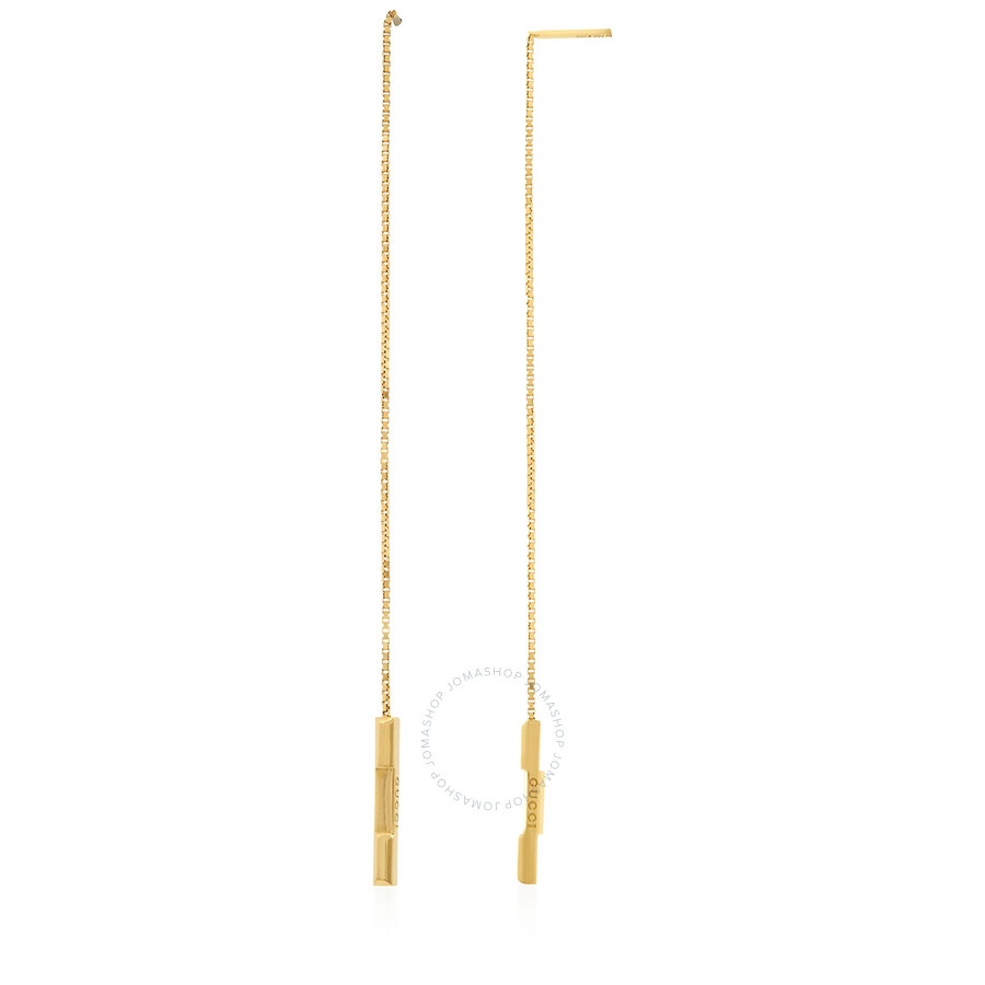 Link to Love chain earrings with 'Gucci' bar - 2